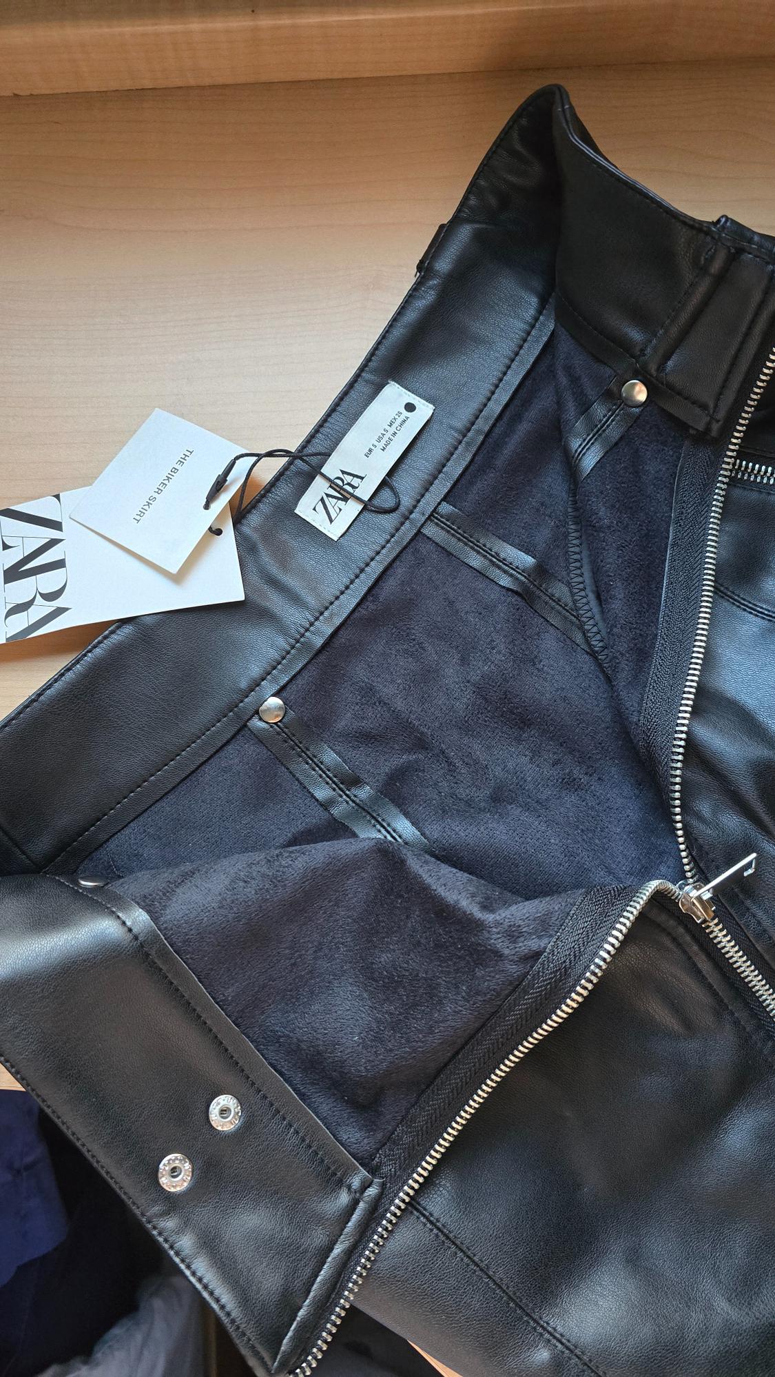 FAUX LEATHER BIKER SKIRT - Image 3