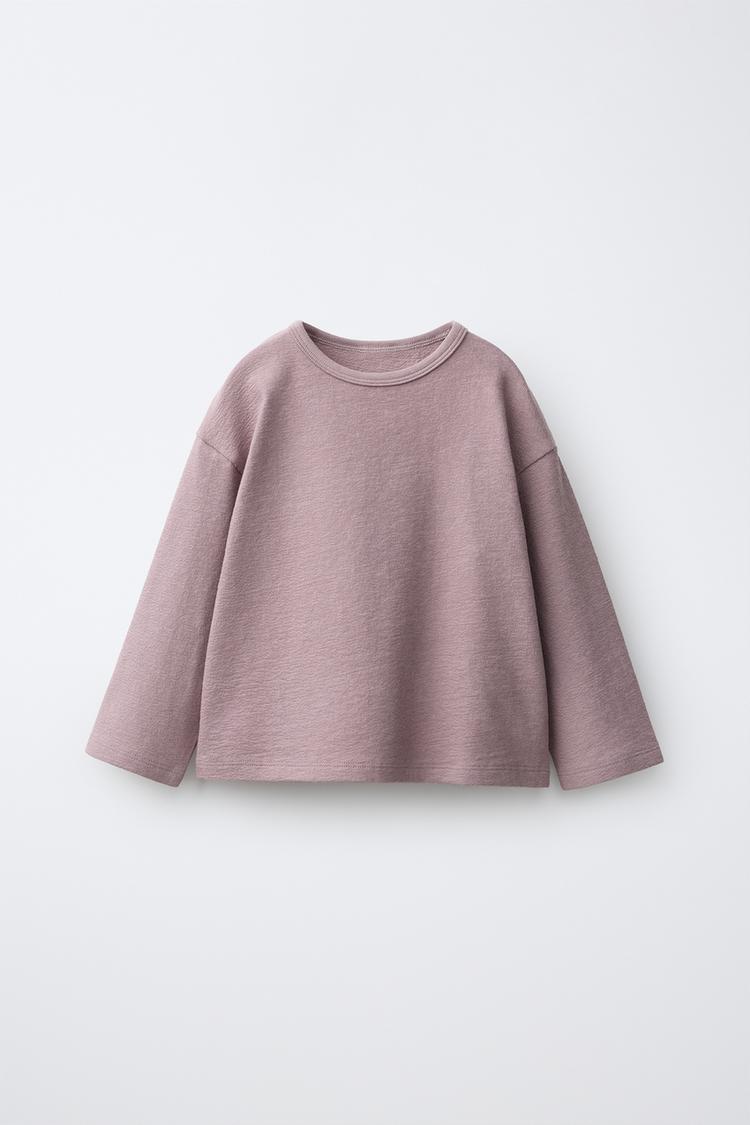 Camiseta textura lisa