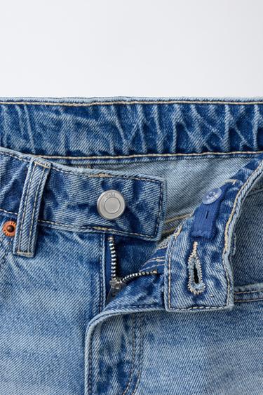 DENIM BERMUDA SHORTS WITH CROCHET BANDANA DETAIL - Blue by Zara - Image 2