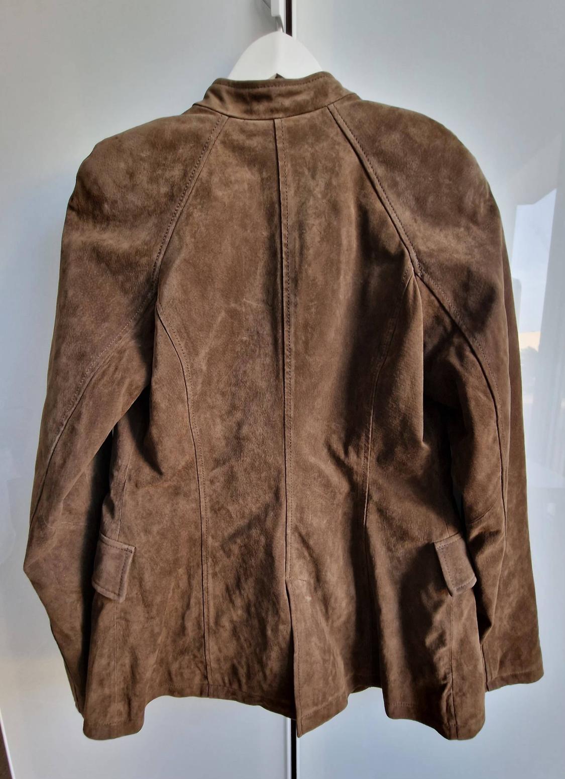 FITTED 100% LEATHER SUEDE JACKET - Image 3