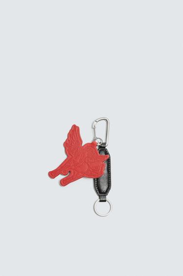 CHARM KEYRING - Red by Zara