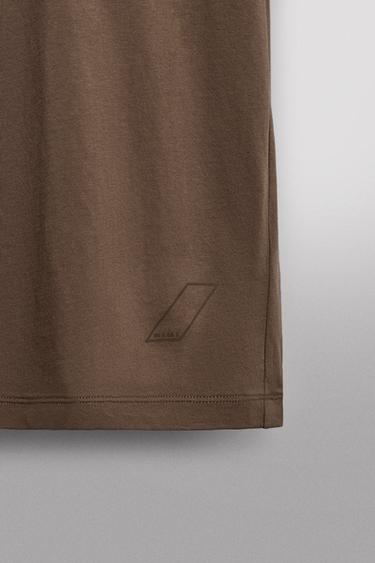 BASIC COTTON TRAINING T-SHIRT - Brown by Zara - Image 9