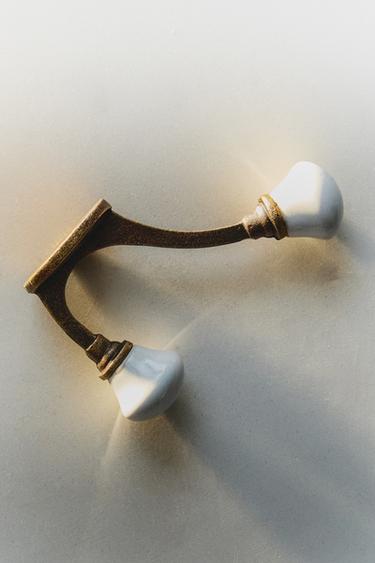 Zara CERAMIC HOOK - White