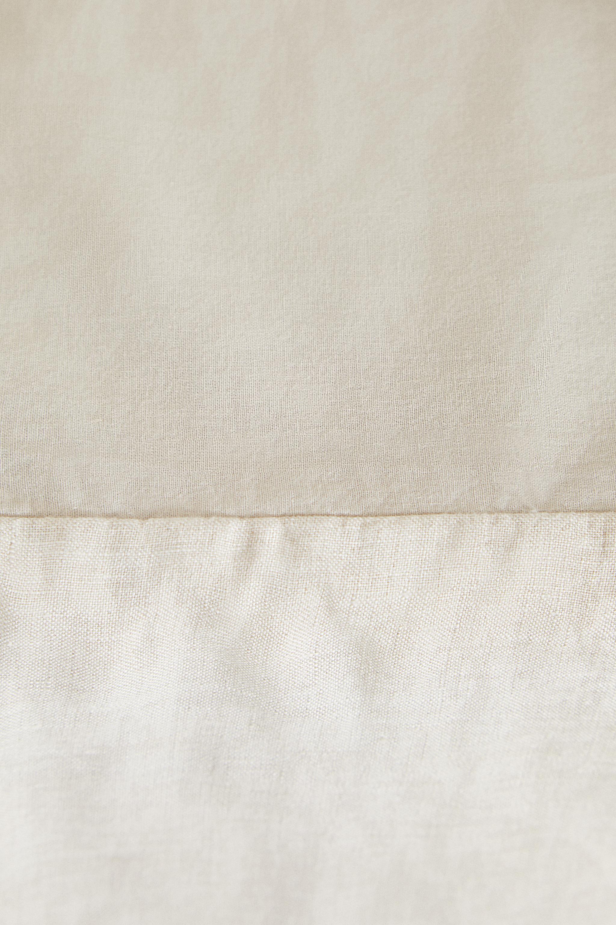 Zara FADED LINEN BEDSKIRT — фото 4