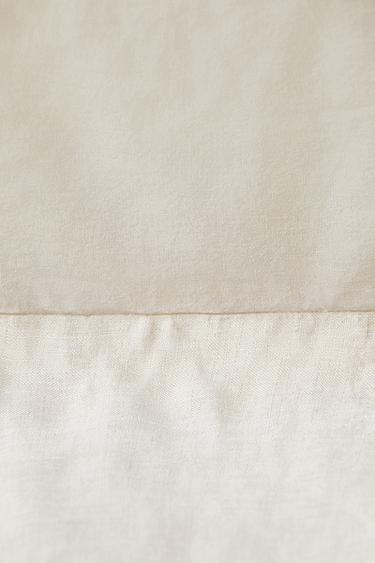 FADED LINEN VALANCE SHEET - Light beige by Zara - Image 3