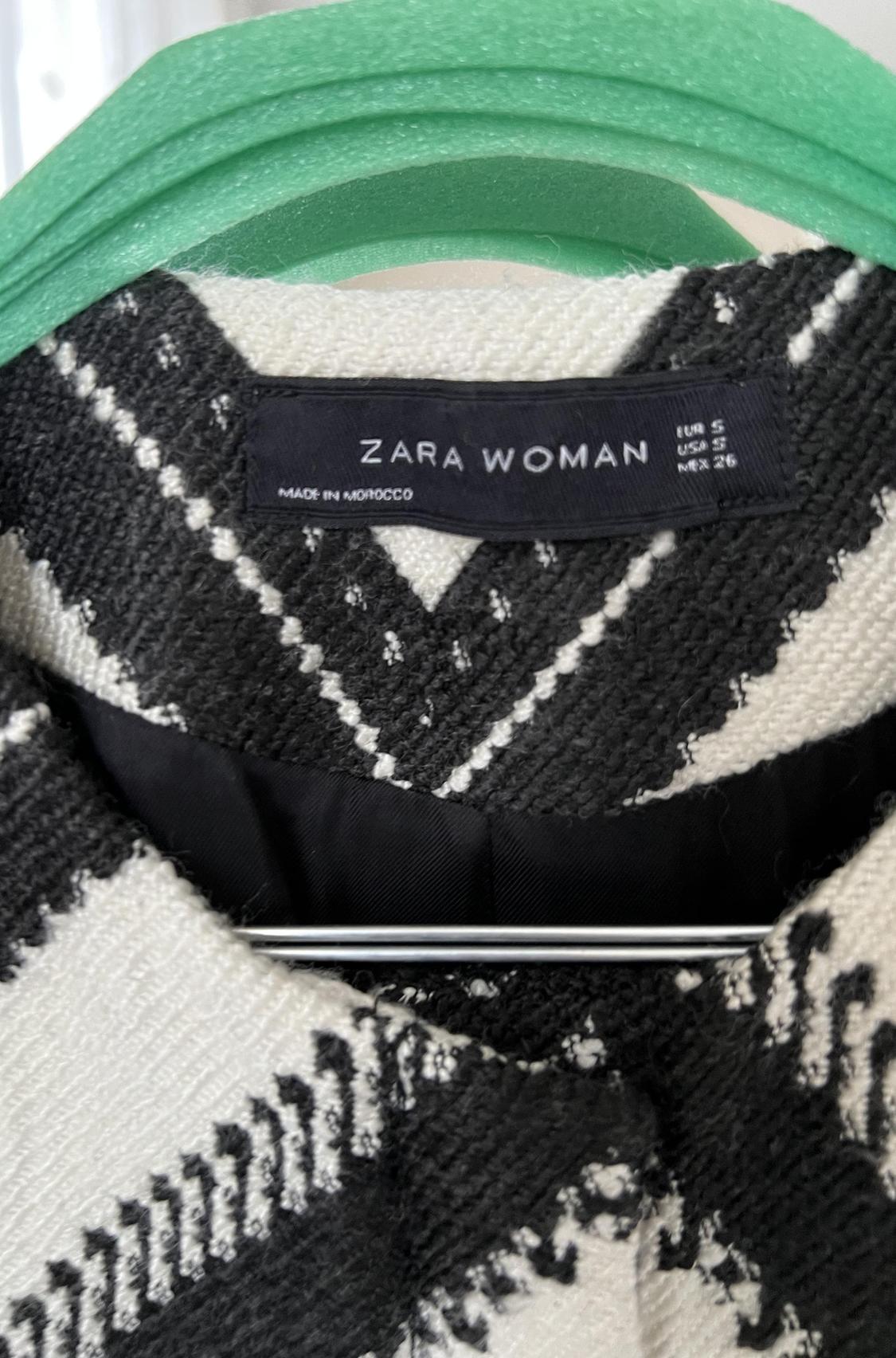 MANTEAU ZARA NOIR ET BLANC - Image 4