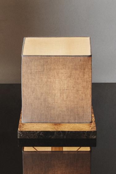 CUBE TABLE LAMP - Grey by Zara