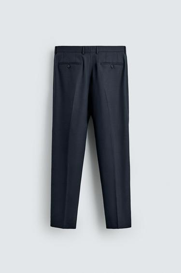 PANTALON DE COSTUME À CARREAUX - Bleu de Zara - Image 5