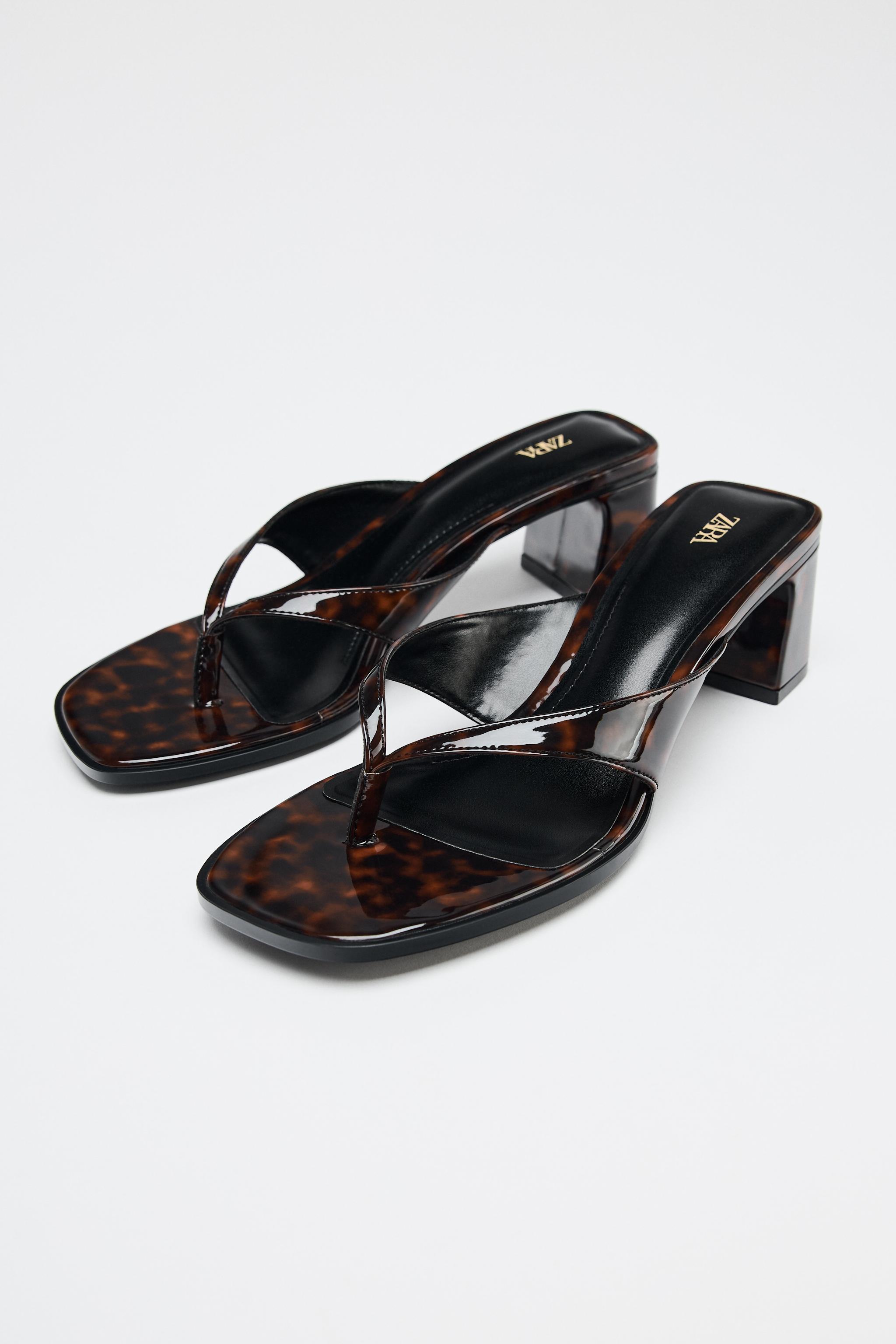 【ZARA】べっ甲風サンダル マルチカラー | 3306/510/203 べっ甲風サンダル - マルチカラー | ZARA Japan / 日本