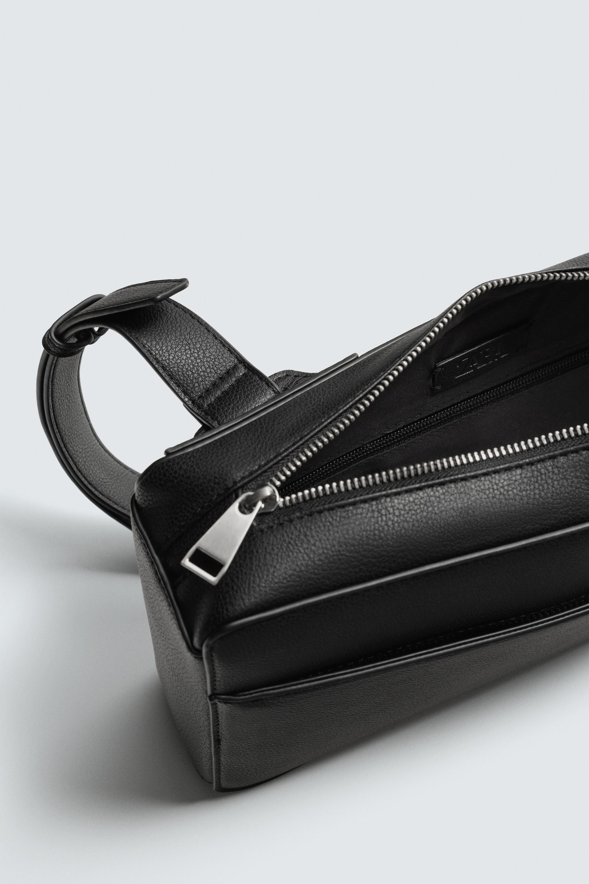 zara バッグ VERTICAL TEXTURED CROSSBODY BAG - Black | ZARA South Africa