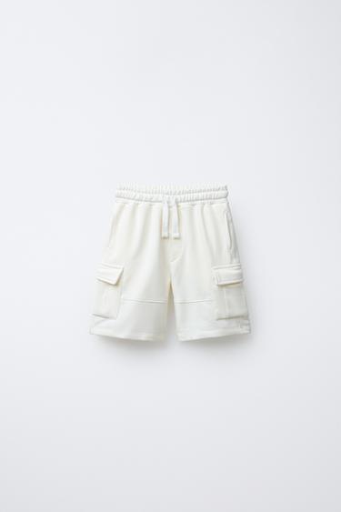 BERMUDA FELPA CARGO - Crudo de Zara - Imagen 0