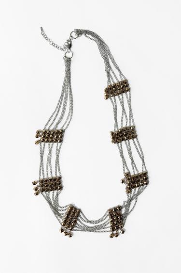 CONTRAST PIECE BELT - Gold / Silver by Zara
