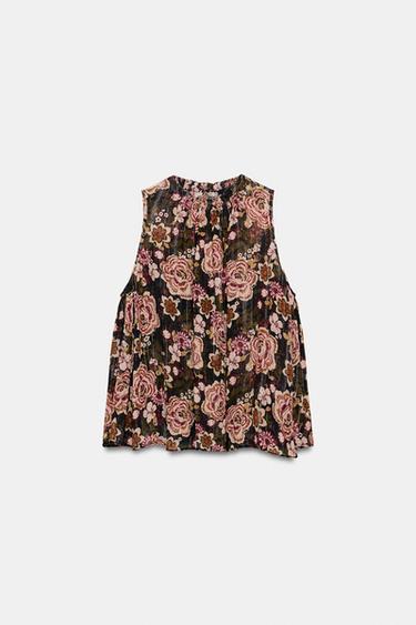 ZW COLLECTION FLORAL PRINT TOP - Multicoloured by Zara - Image 0