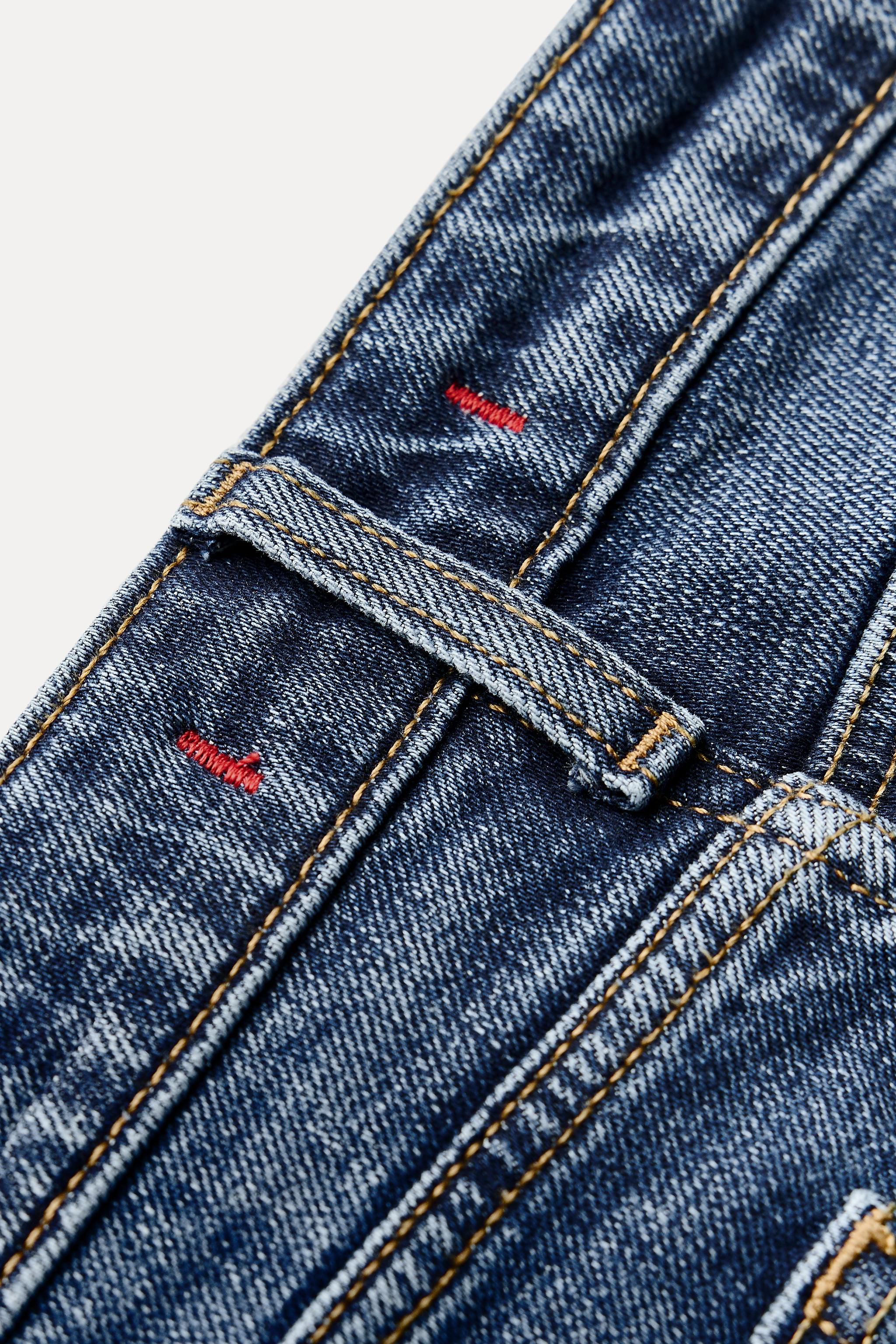 ZW COLLECTION MID RISE SLIM JEANS - Mid-blue | ZARA United States