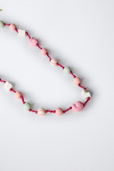 SHAPED BEAD NECKLACE - Multicoloured by Zara - Image 1