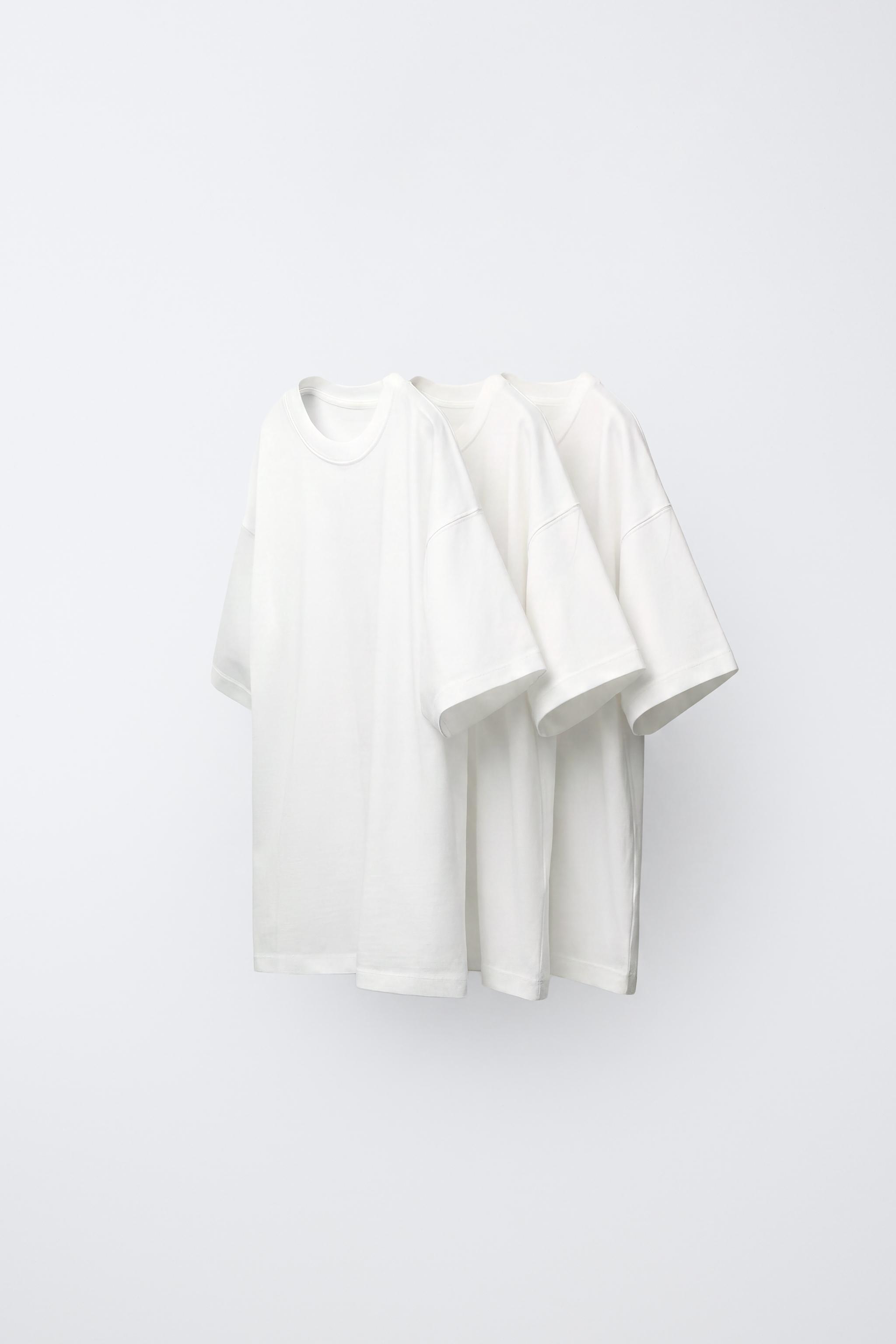 THREE-PACK OF BASIC T-SHIRTS — White