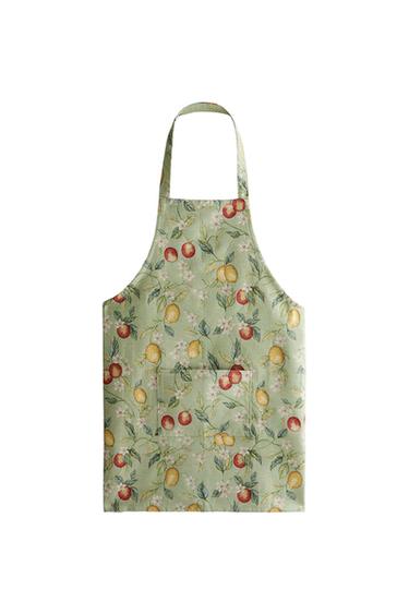 JACQUARD FRUIT APRON - أخضر الخاص بـ Zara