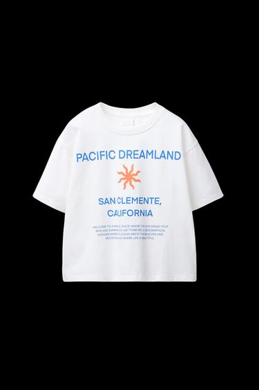 Zara TEXT PRINT T-SHIRT - White - Image 0