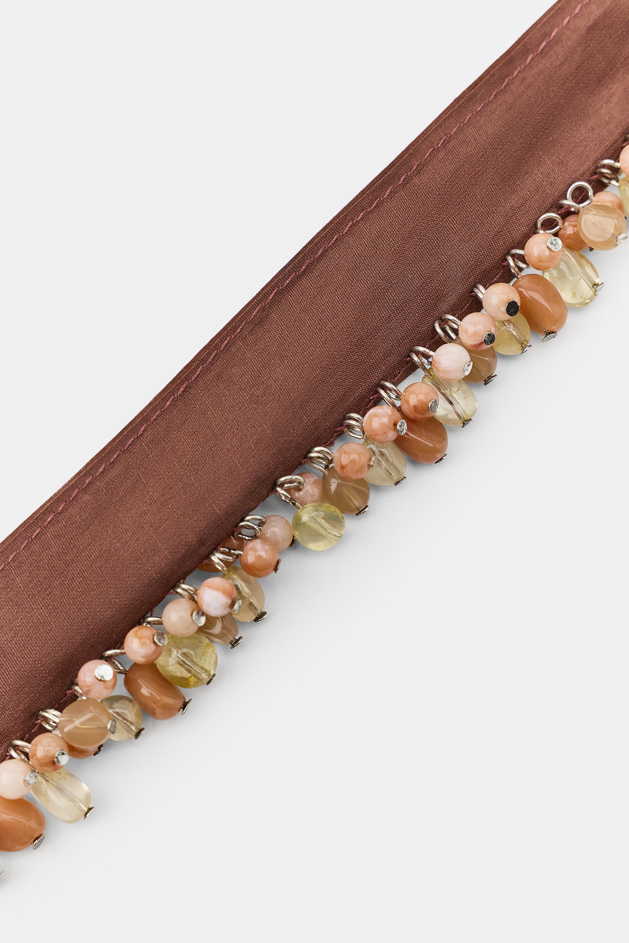 FABRIC BEADED CHOKER