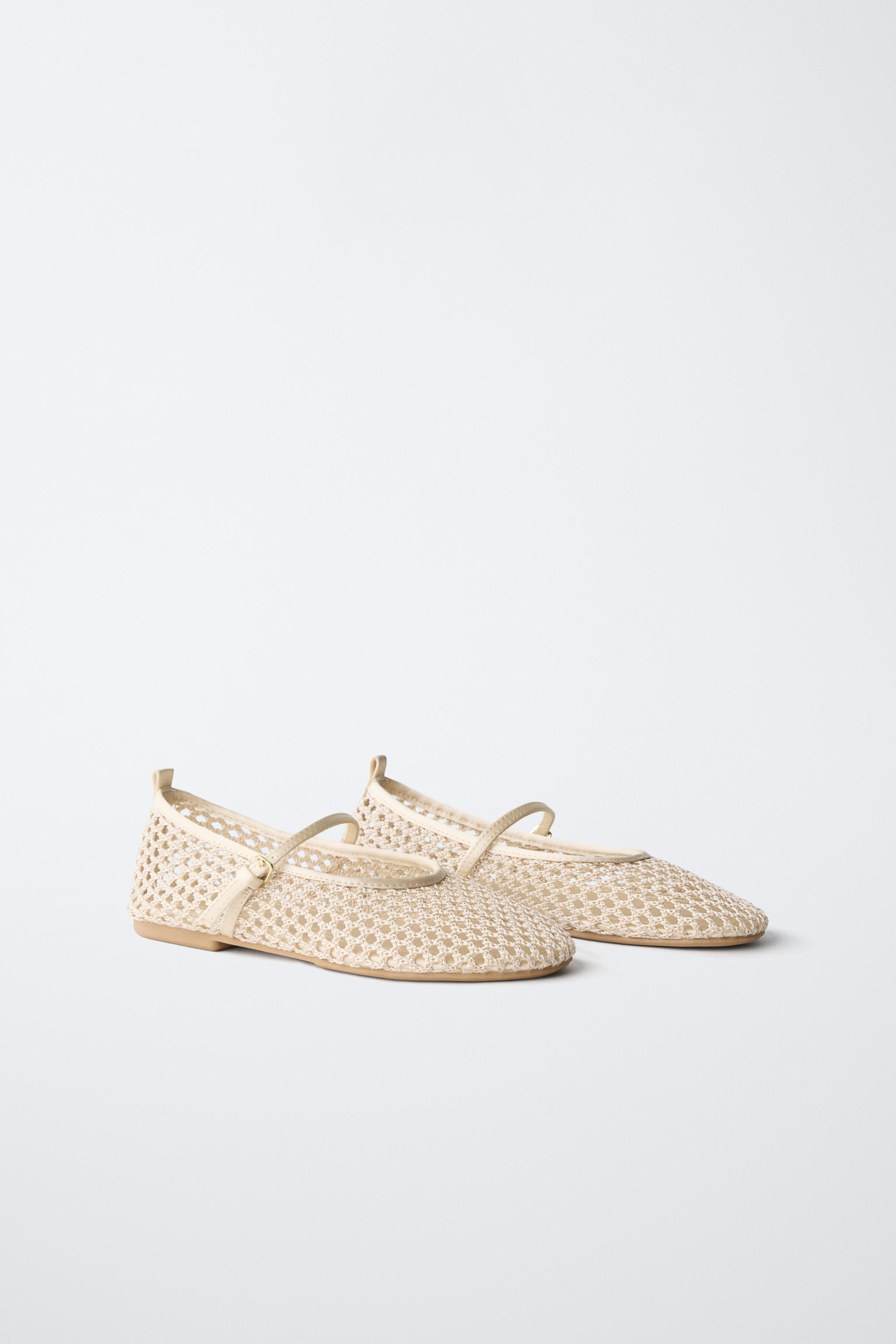 Обувь Zara MESH BALLET FLATS — фото 2