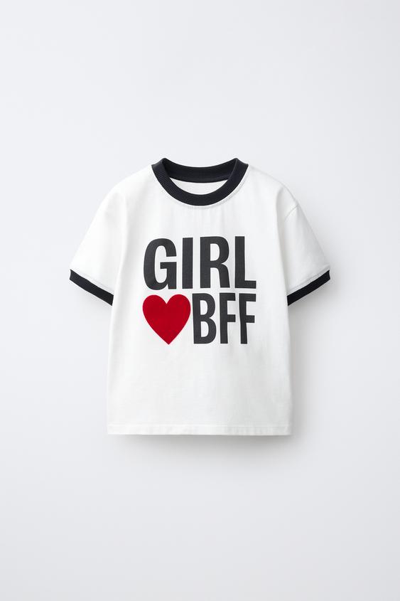 CAMISETA ESTAMPADA TEXTO - Blanco de Zara - Imagen 0