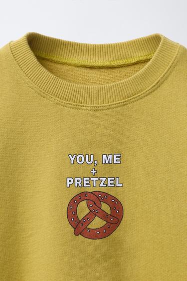 PRINTED SWEATSHIRT - Mid-yellow by Zara - Image 2