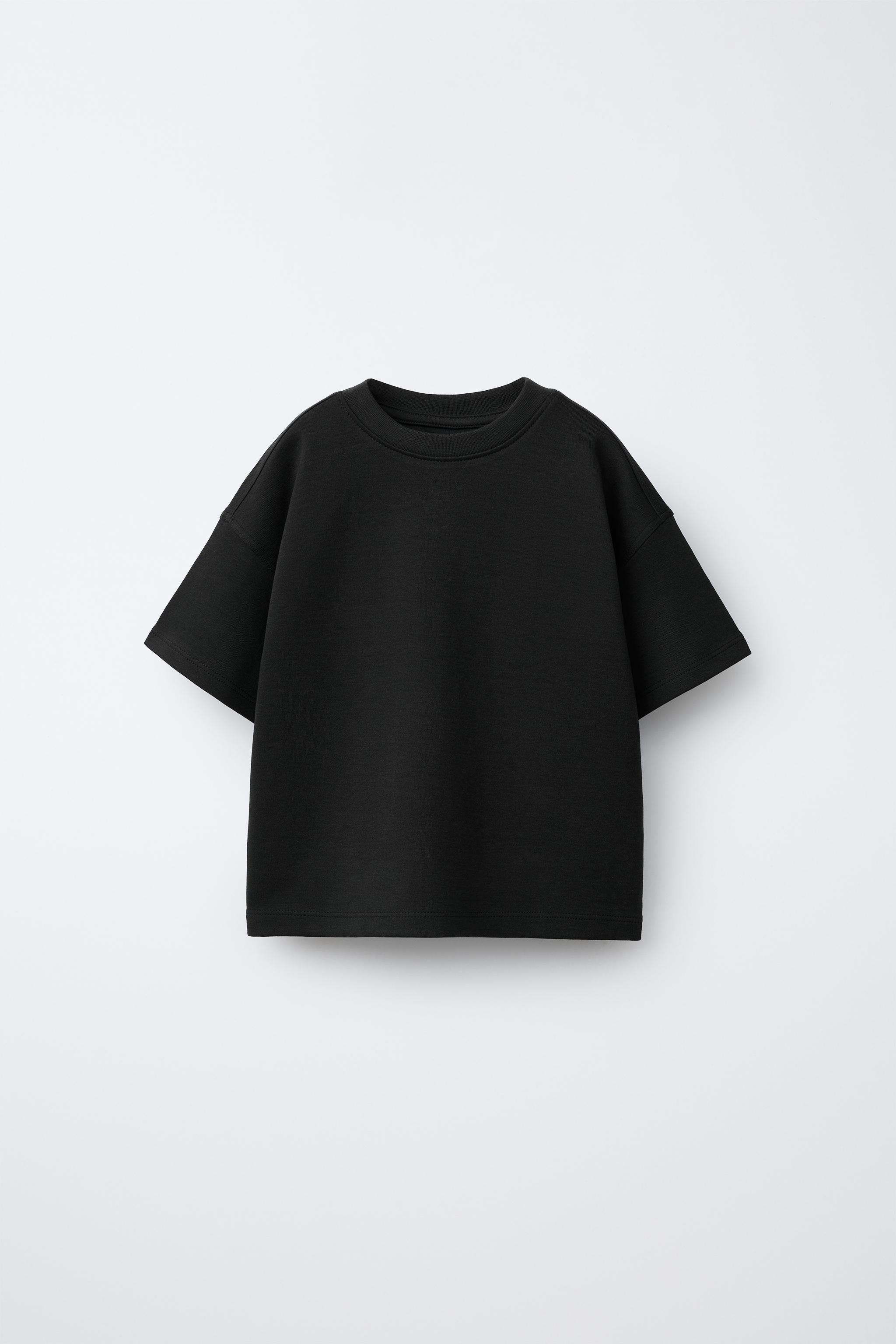 Детские футболки Zara BASIC INTERLOCK T-SHIRT