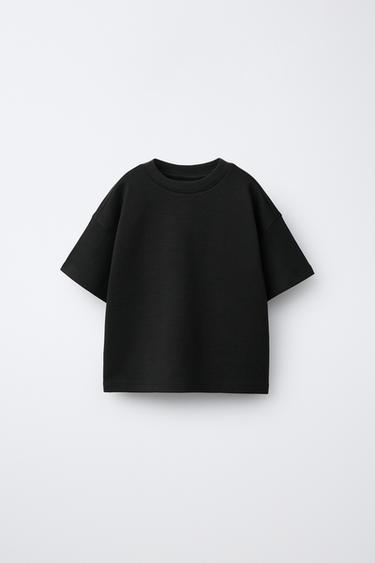 BASIC INTERLOCK T-SHIRT — Black 1