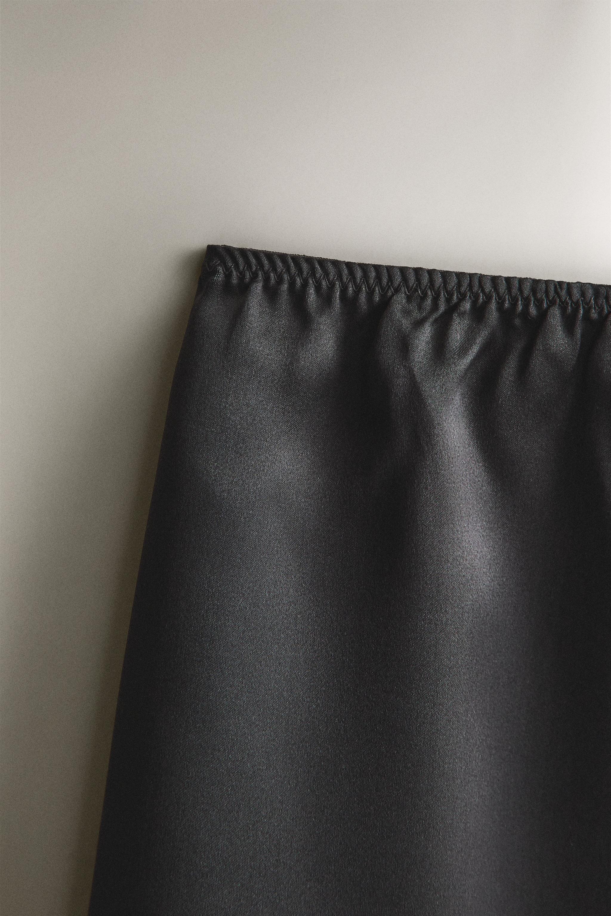 SILK SKIRT — Grey