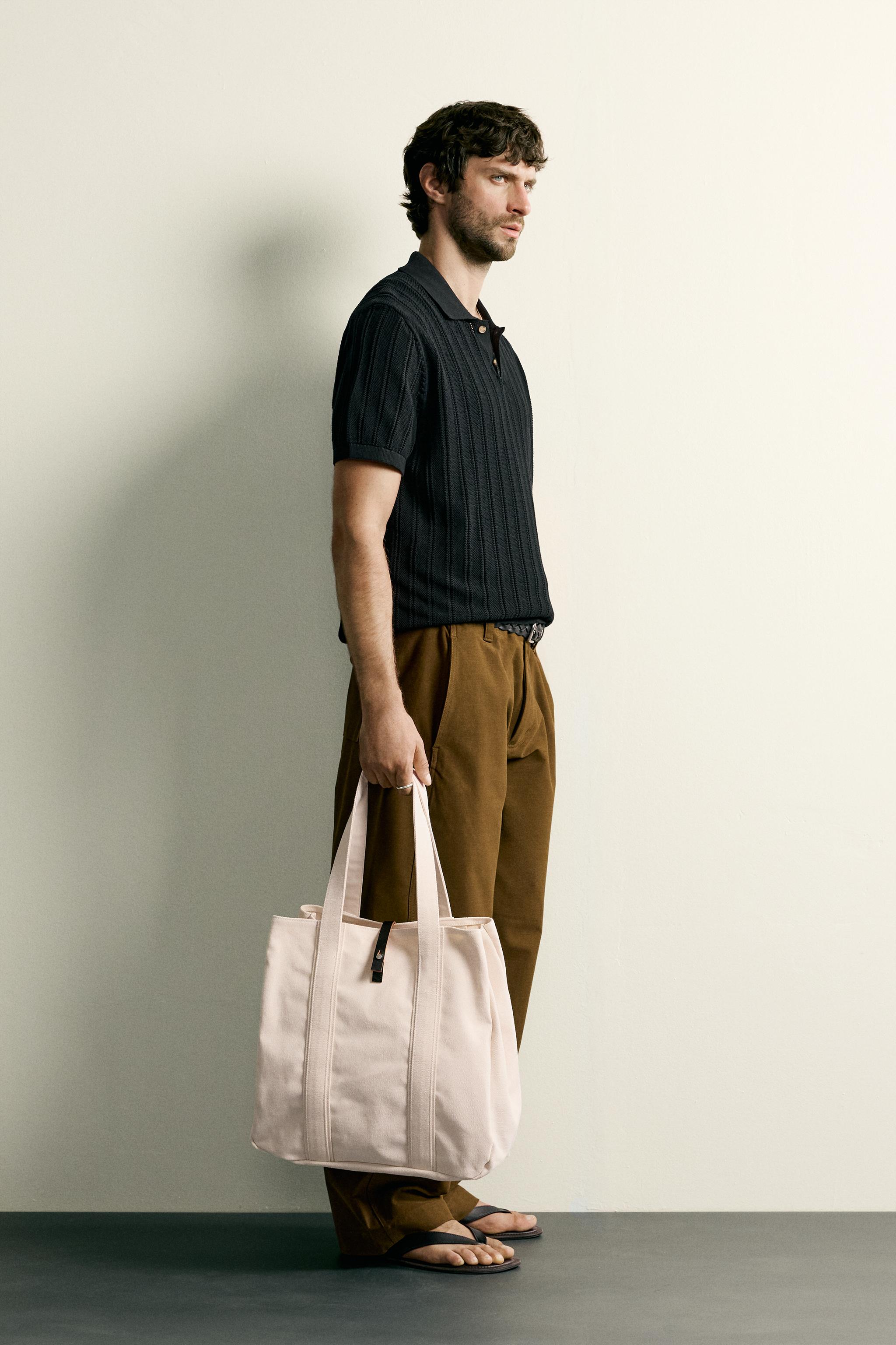 OPEN-KNIT TEXTURED POLO