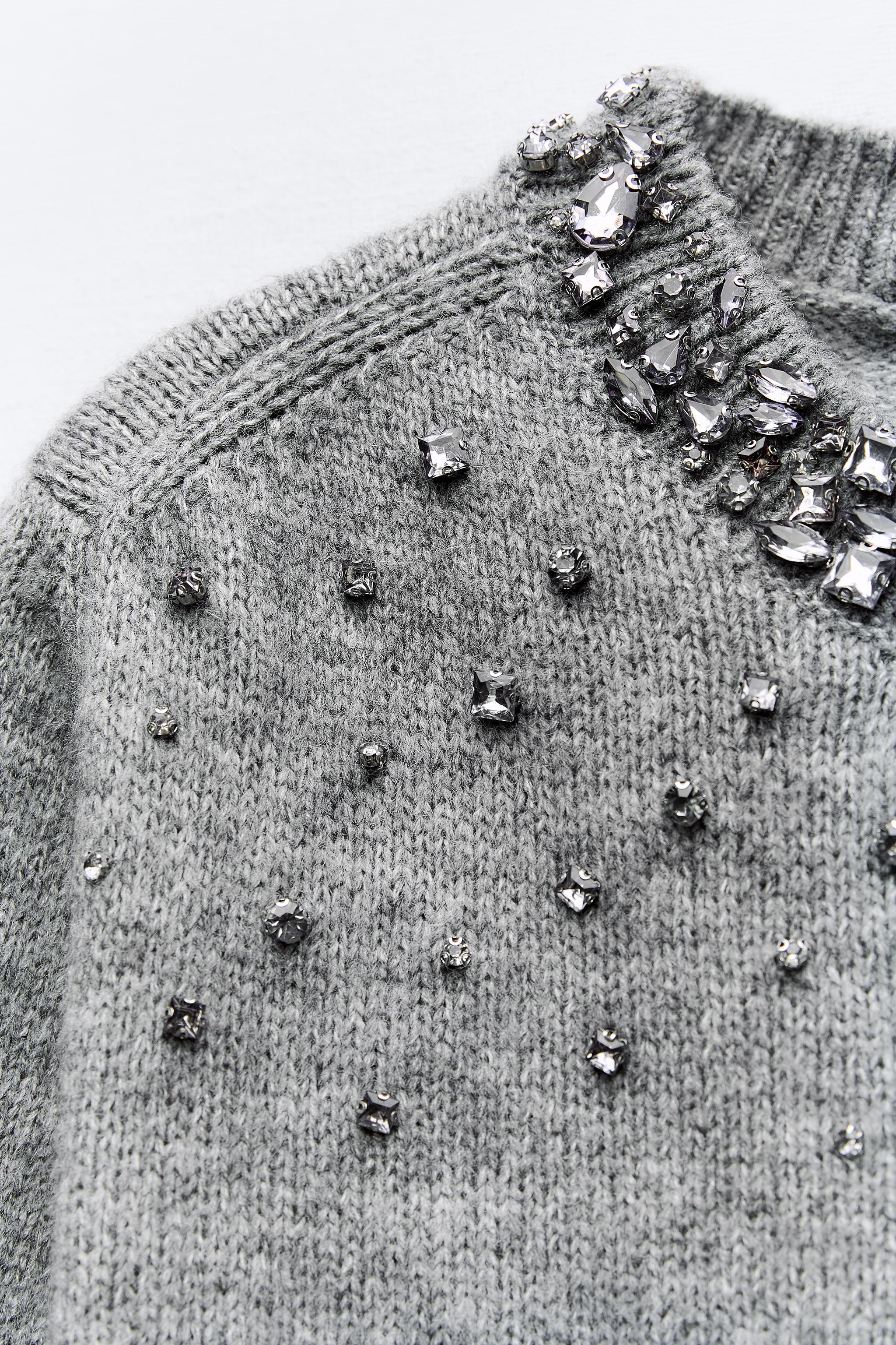 Zara beaded outlet jumper