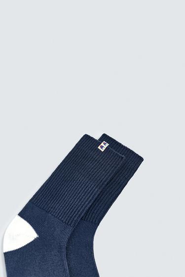 CHAMPION ® X ZARA COLOUR BLOCK SOCKS - Blue by Zara - Image 3