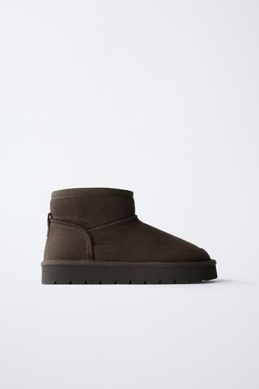 BOTTINES FOURRÉES - Marron de Zara - Image 0