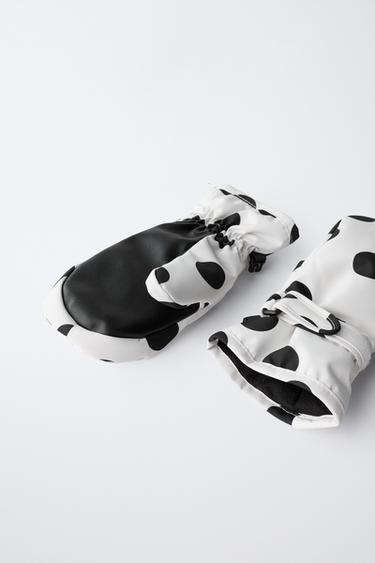 NYLONOVÉ PALČÁKY S PUNTÍKY ODOLNÉ PROTI VĚTRU - Bílá od Zara