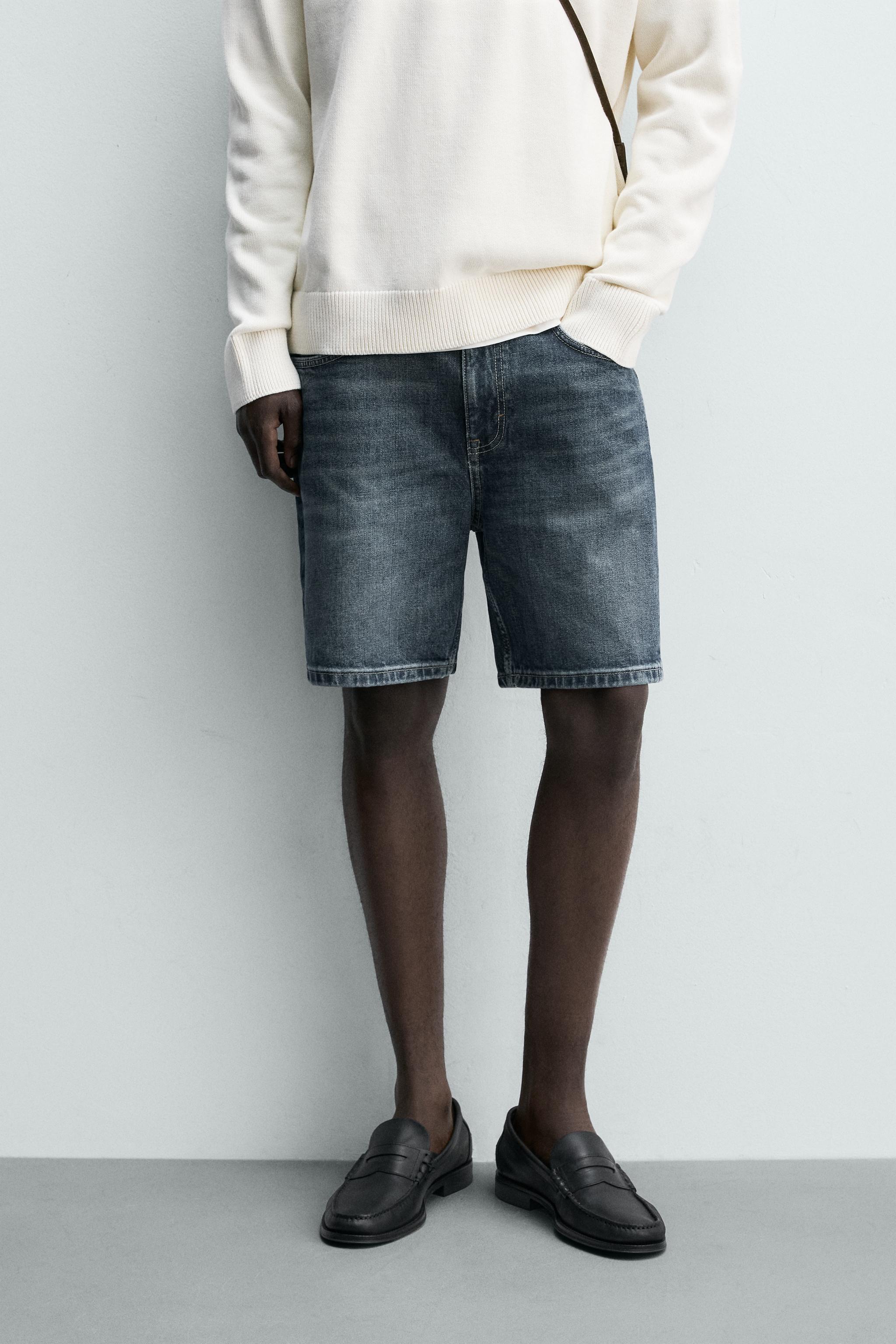 BERMUDA EN JEAN COUPE REGULAR