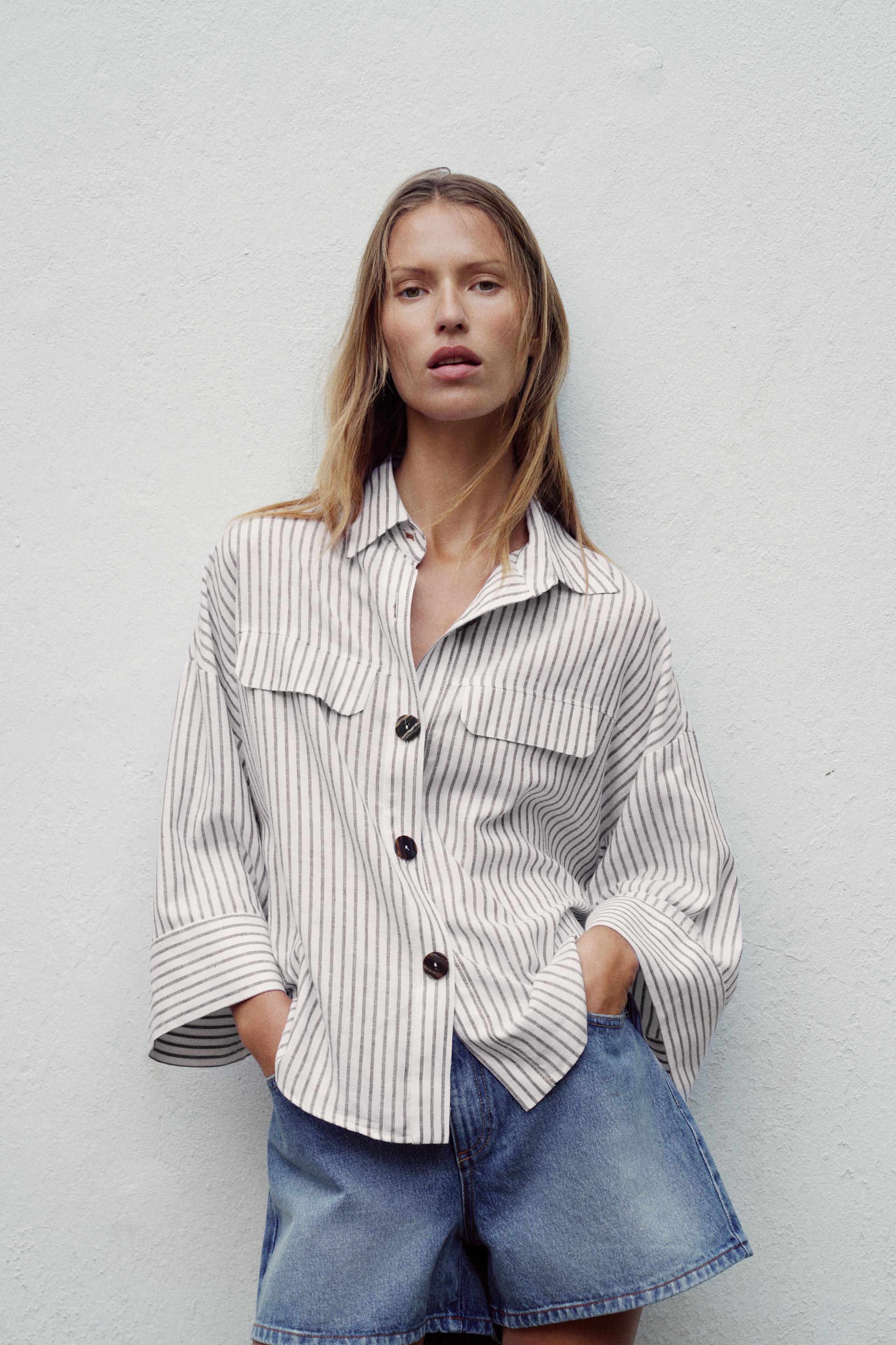 STRIPED LINEN SHIRT thumbnail 2