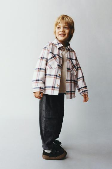 CHECK OVERSHIRT - Ecru by Zara