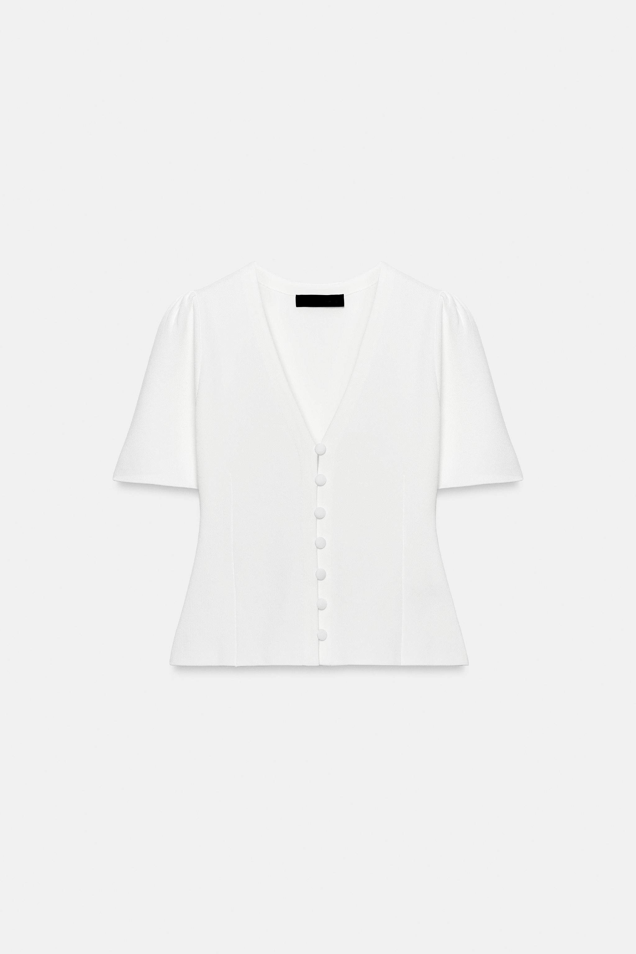 GILET EN MAILLE MANCHES COURTES