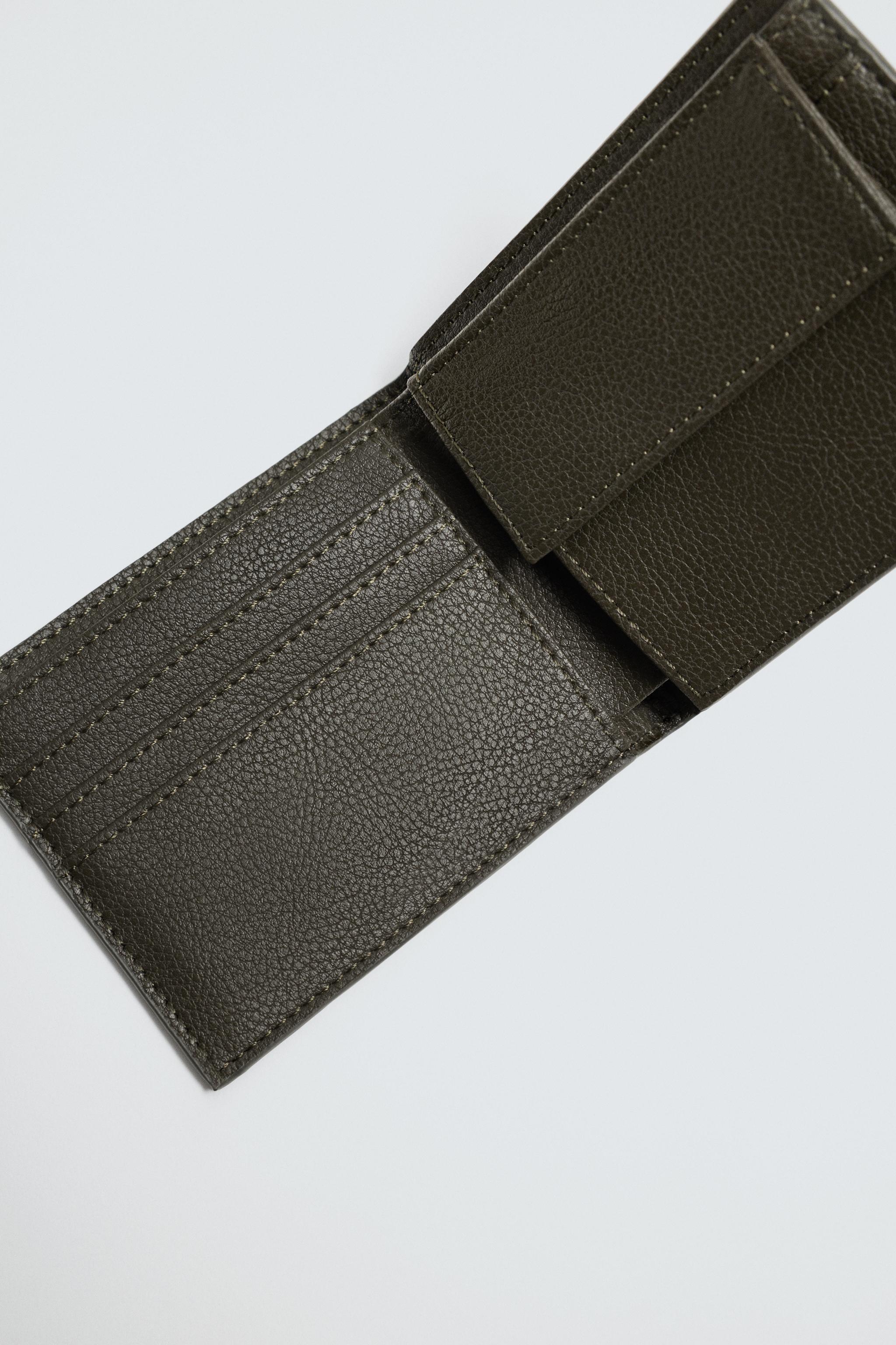 TEXTURED WALLET - Green | ZARA South Africa