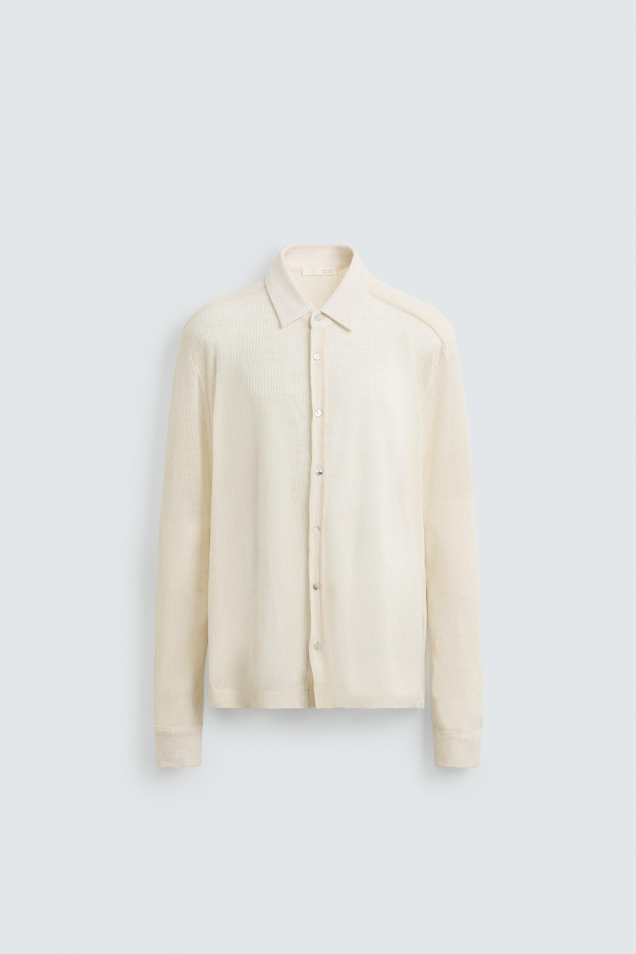 CHEMISE STRUCTURÉE SEMI-TRANSPARENTE