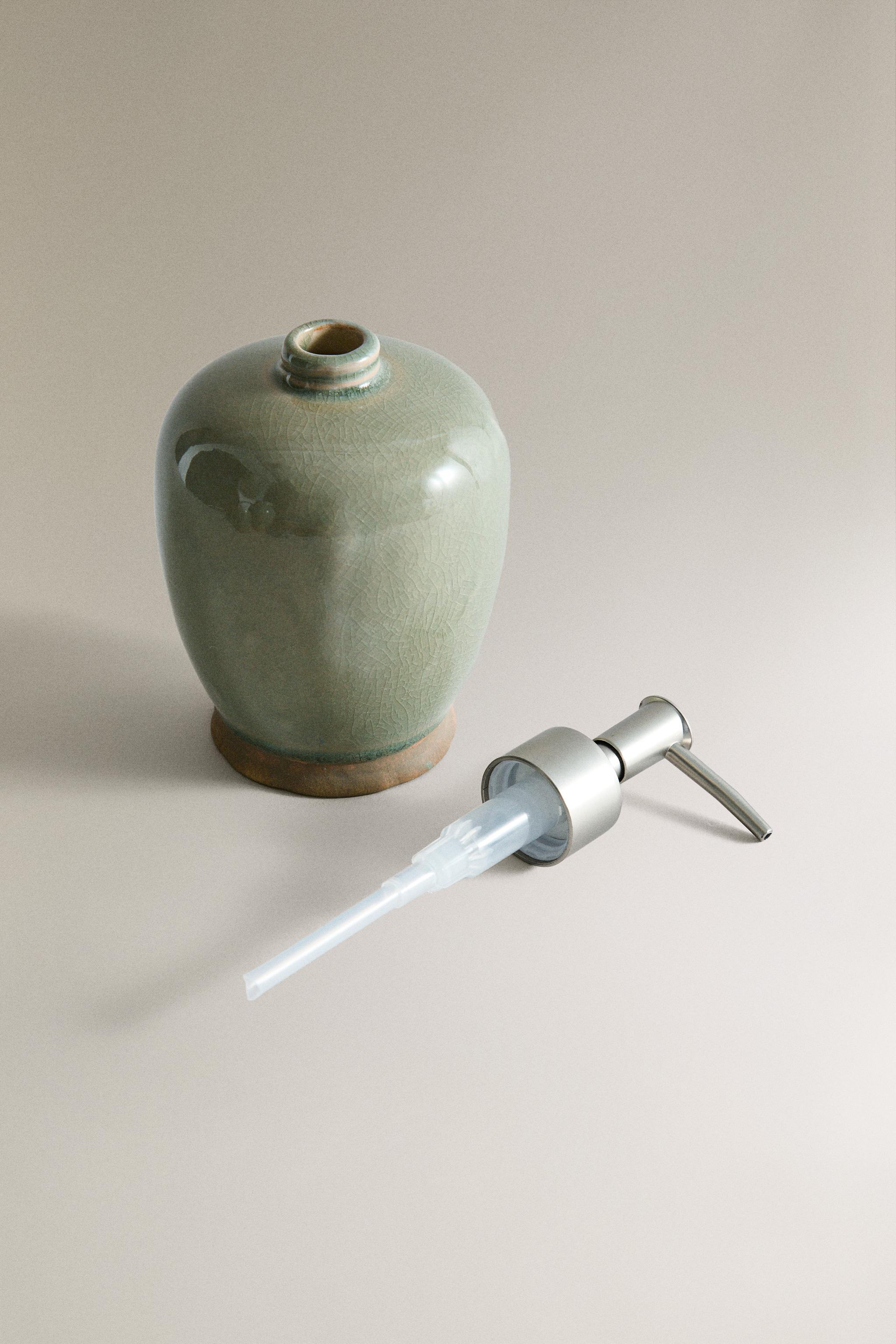 GREENISH SOAP DISPENSER