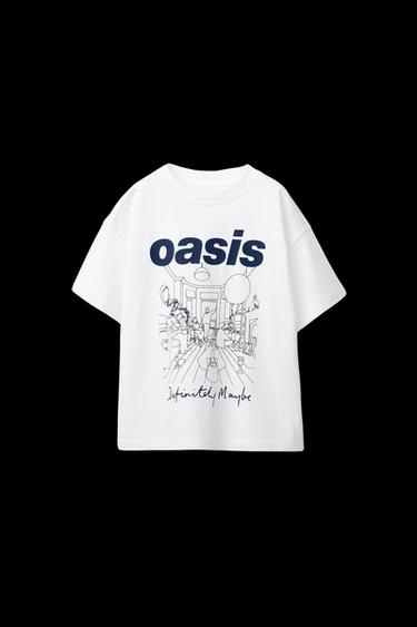 T-SHIRT MIT OASIS ®-PRINT - Weiß von Zara - Bild 0