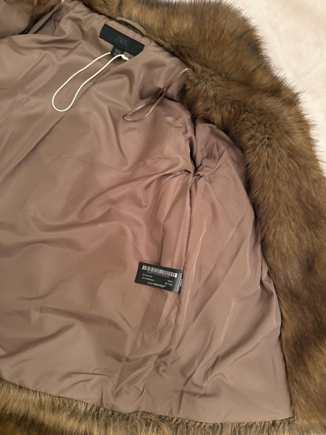SHORT FAUX FUR COAT - Image 5