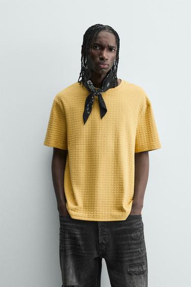 CAMISETA RELAXED FIT ESTRUCTURA - Miel de Zara