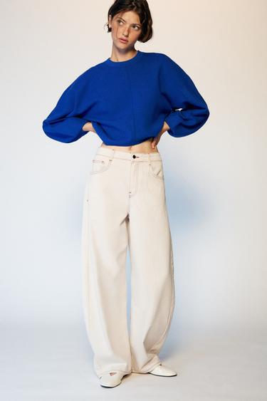JEANS Z1975 BARREL TIRO MEDIO - Crudo de Zara - Imagen 0