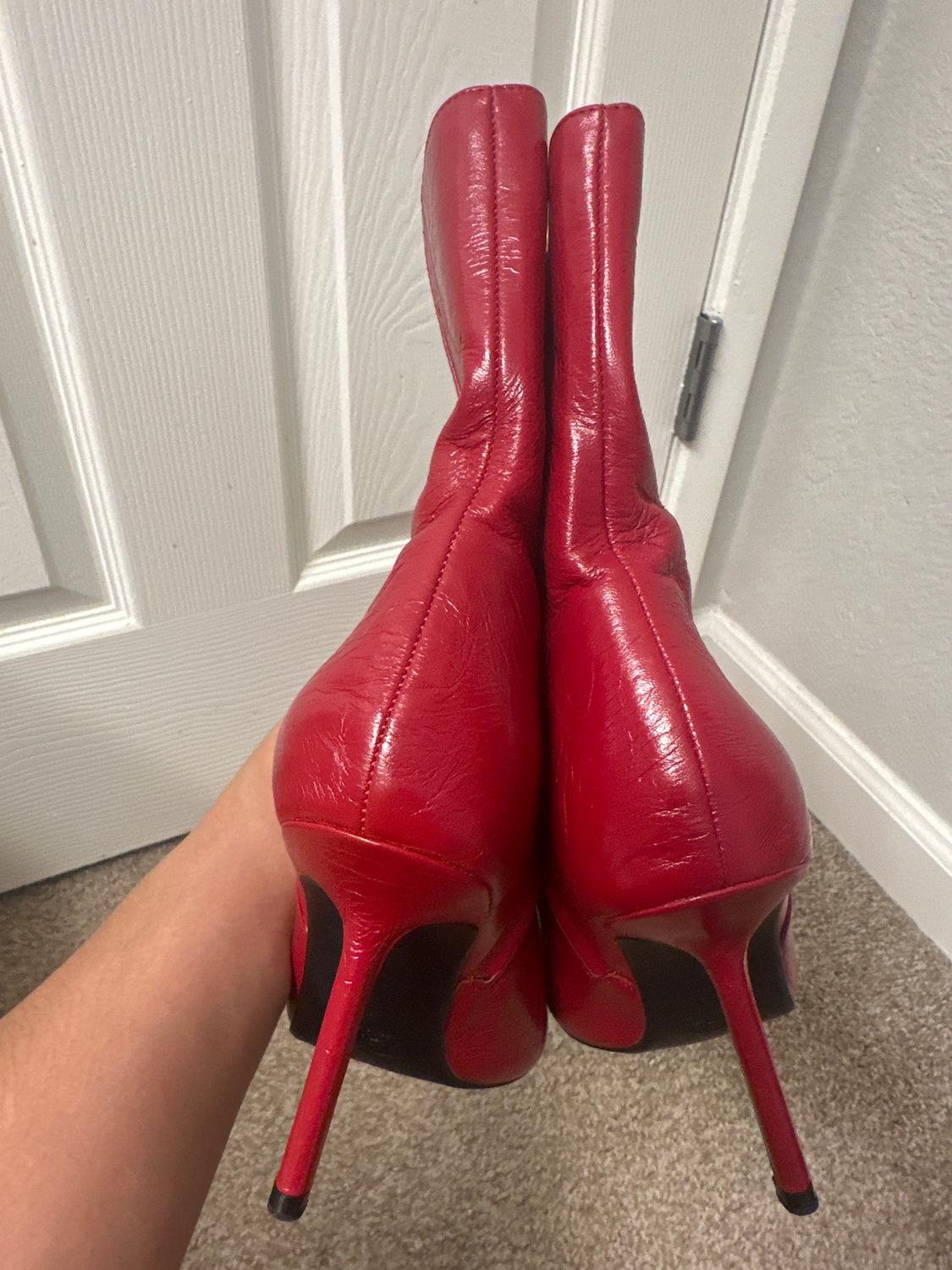 HEELED LEATHER ANKLE BOOTS - Image 2