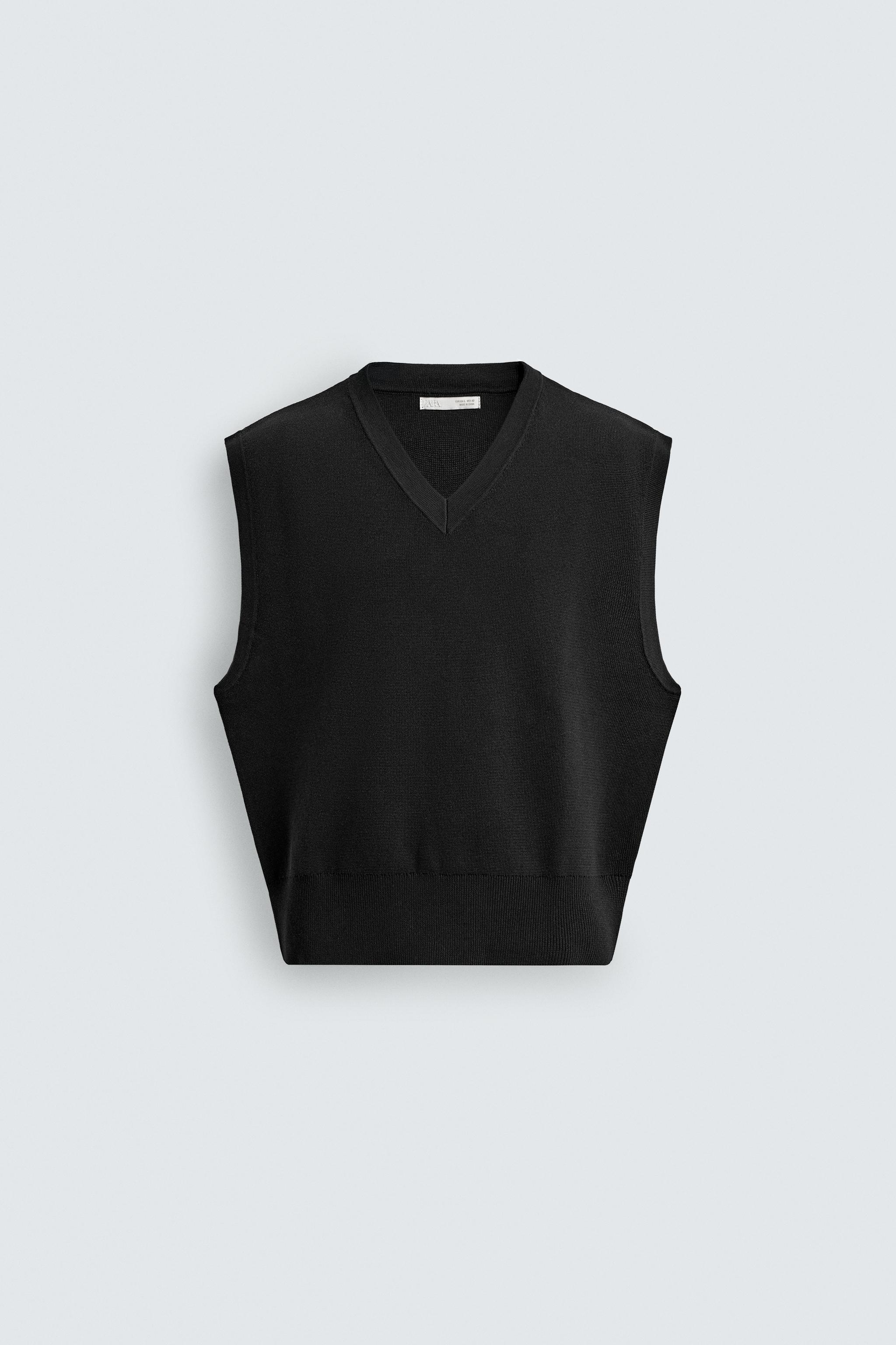 TEXTURED KNIT VEST - Black | ZARA United States