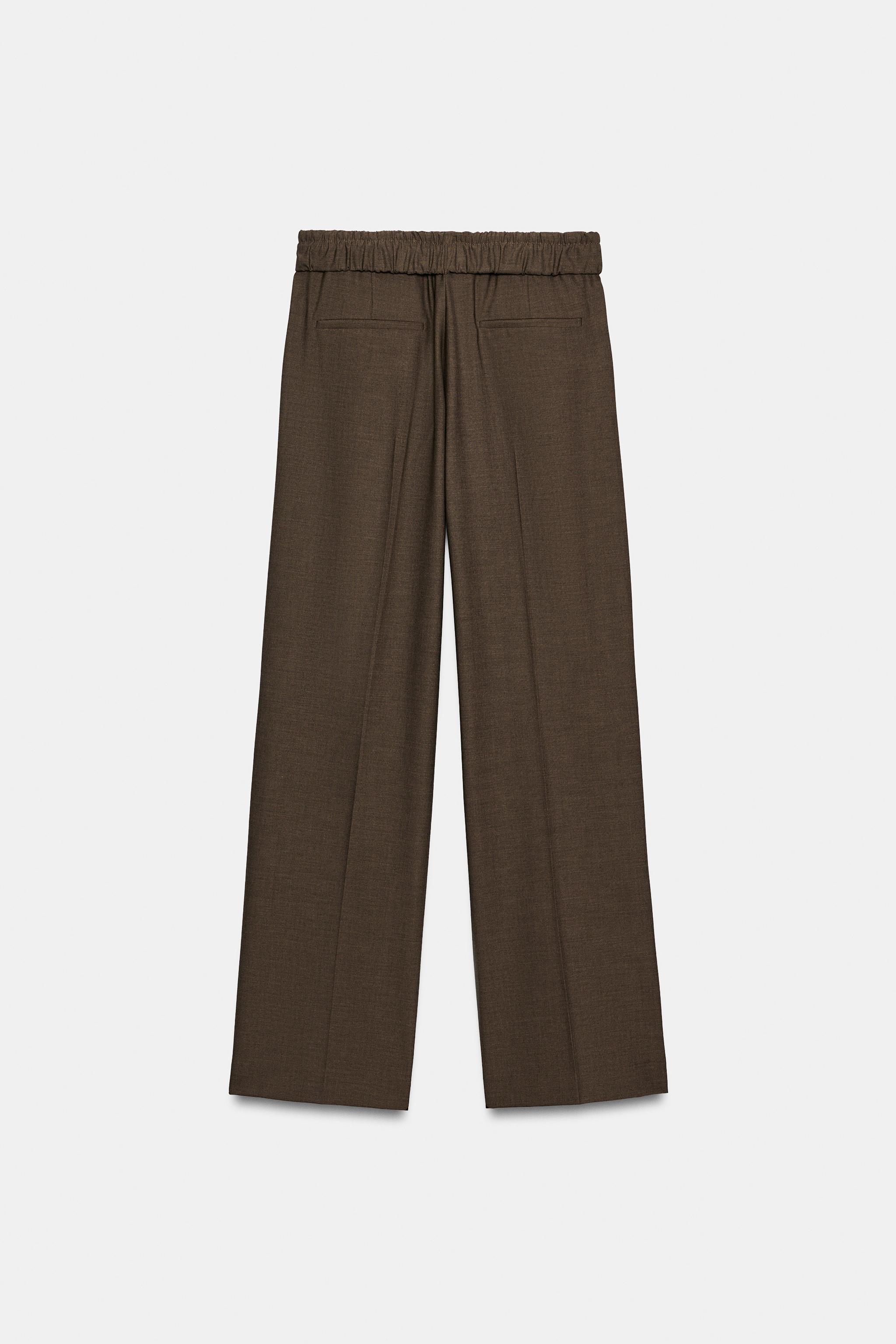 PANTALON TAILLE À REVERS ET LACET