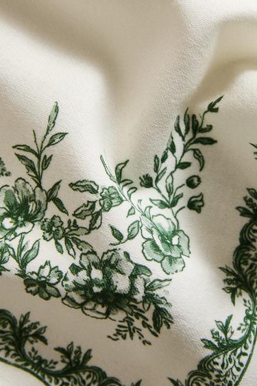 PRINTED SATEEN PLACEMAT - Greenish by Zara - Image 3