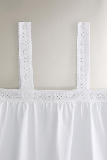 TOP COTON DENTELLE - Blanc de Zara - Image 1